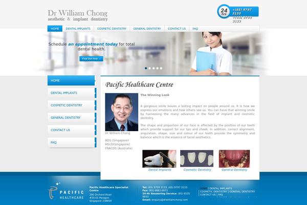 Pacific theme site design template sample