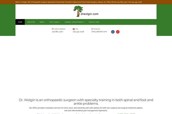 Site using WPFront Scroll Top plugin