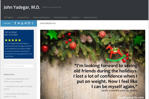 Hueman theme site design template sample