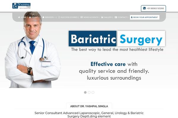 Doctor theme site design template sample