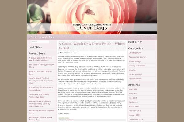 Ranunculus theme site design template sample