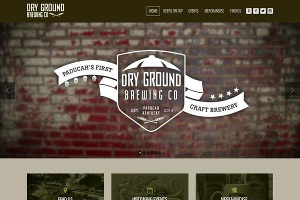 Growler theme site design template sample
