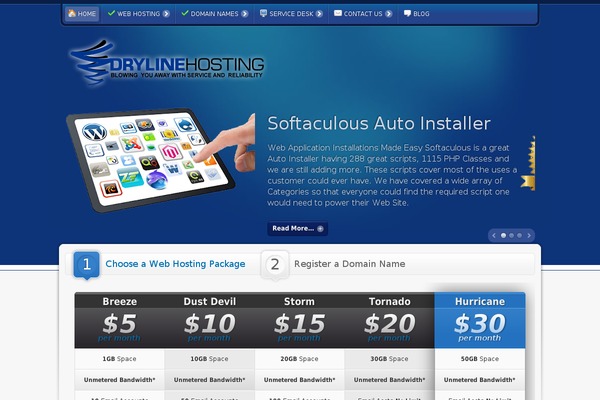drylinehosting.com site used Rt_omnicron_wp