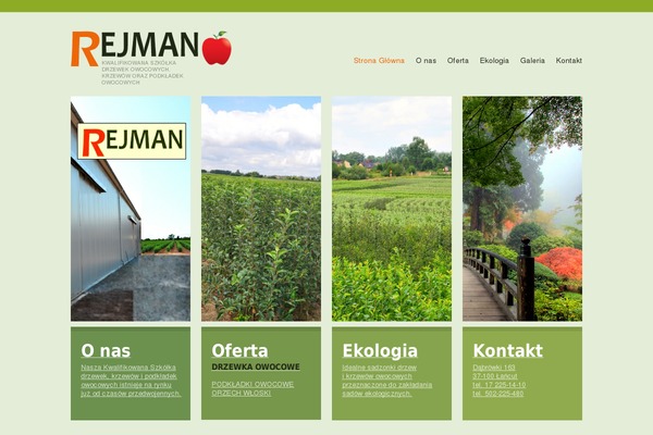drzewka-rejman.pl site used Theme2005