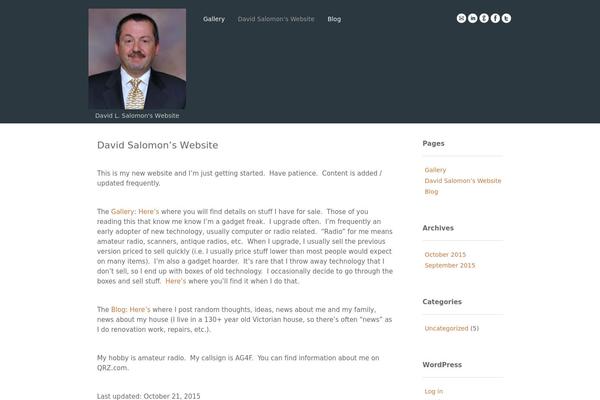Gdgallery theme site design template sample