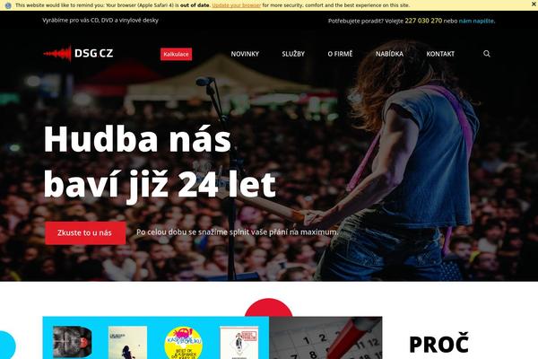 dsg.cz site used Frontheme