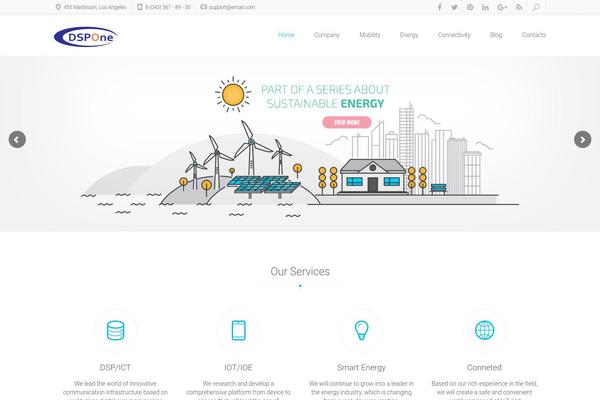 Xenia theme site design template sample