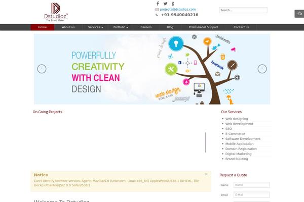 Response theme site design template sample