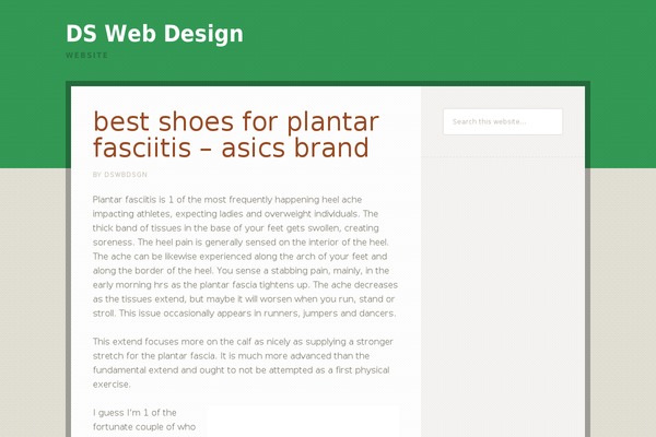 dswebdesigns.co.uk site used Going Green Pro
