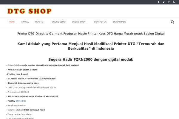 Vizio theme site design template sample