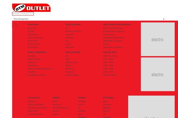 Electro-child theme site design template sample