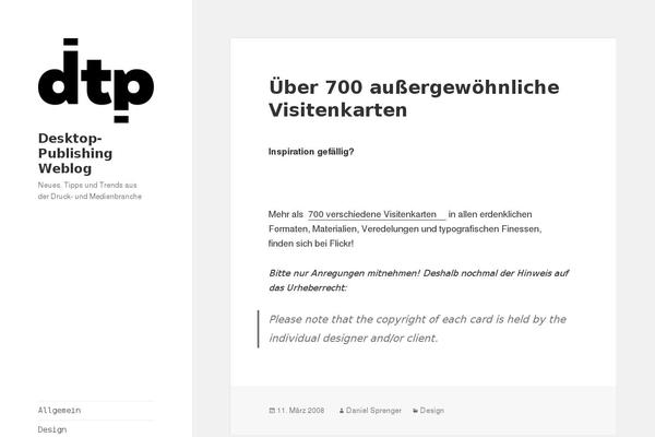 dtp-blog.de site used Dtp