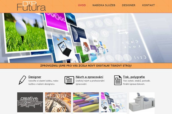 Futura theme site design template sample