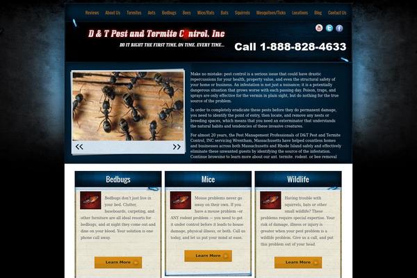 Pestcontrol theme site design template sample