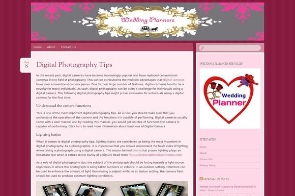 Bouquet theme site design template sample