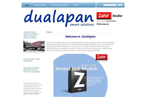 Cloudy theme site design template sample