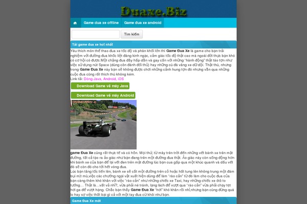 Vngameandroid theme site design template sample