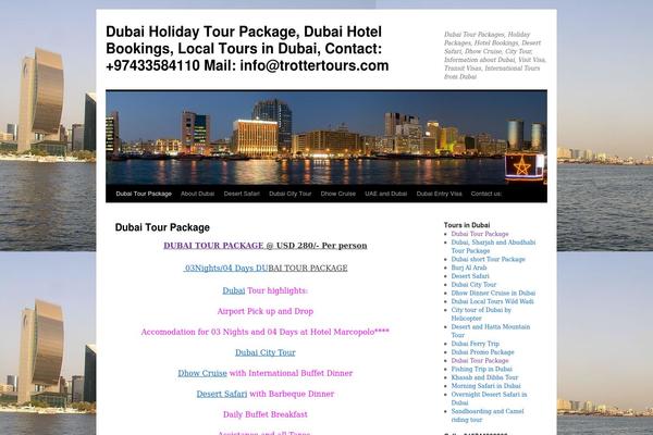 Travel Blogger theme site design template sample