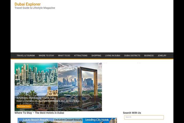 Dubai theme site design template sample