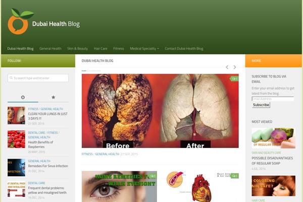 Hueman theme site design template sample