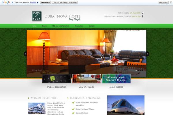 Dubai theme site design template sample