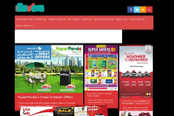dubaisavers.com site used Masonry Grid