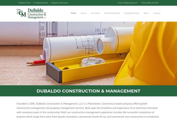 Construction theme site design template sample
