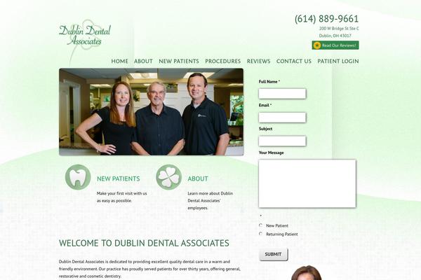 dublindentalassociates.com site used Revlocal