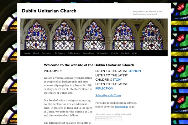 dublinunitarianchurch.org site used Accessible