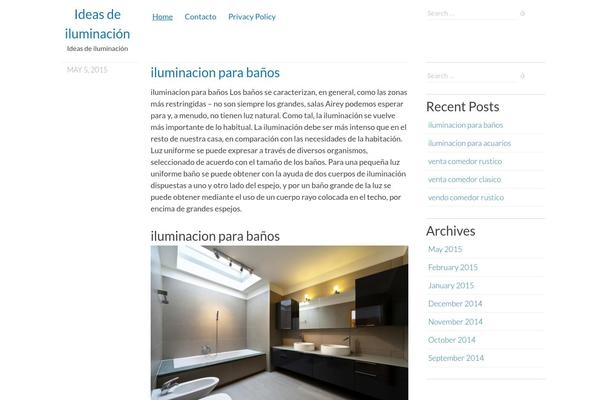Clear Content theme site design template sample