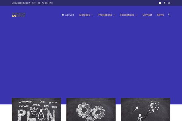 Infinite theme site design template sample