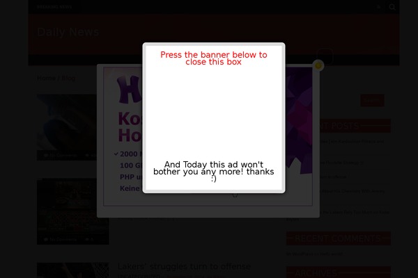 News Mix Light theme site design template sample