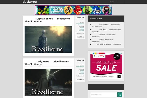 DualShock theme site design template sample