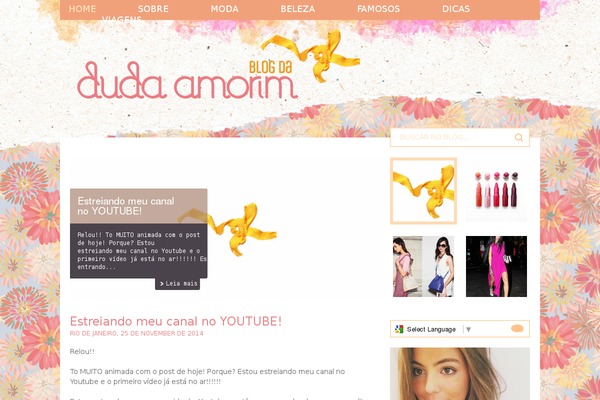 Blog theme site design template sample