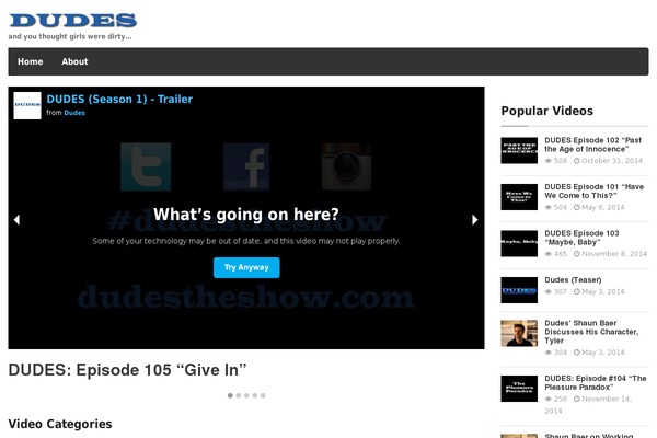 Video theme site design template sample
