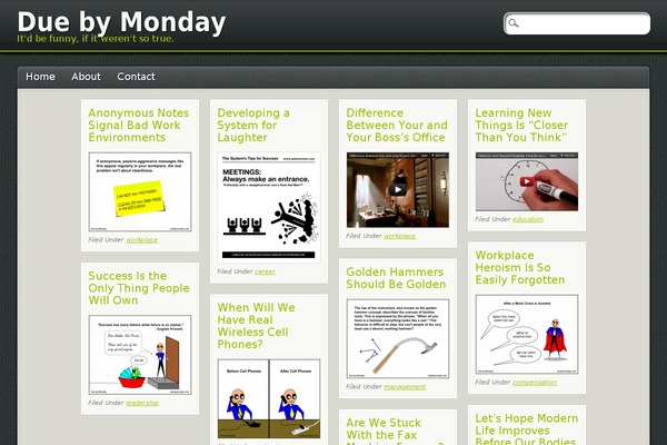 PinBlack theme site design template sample