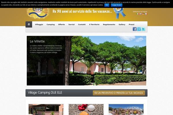 Paradise theme site design template sample