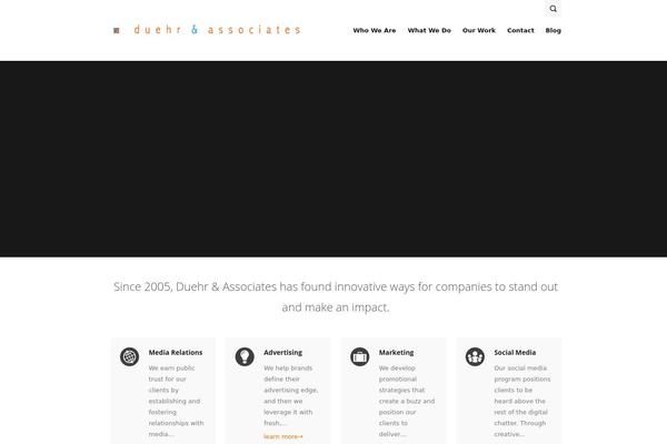 IMPACT theme site design template sample