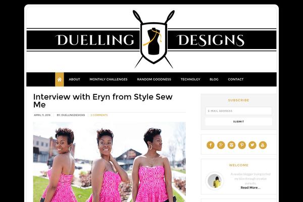 Modern Blogger Pro theme site design template sample