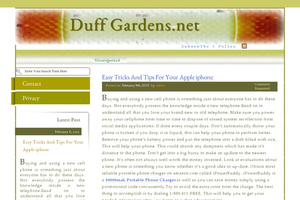duffgardens.net site used Wordsmith Anvil