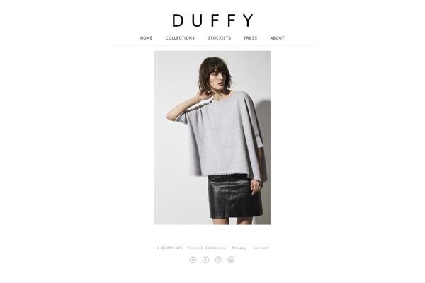 Duffy theme site design template sample