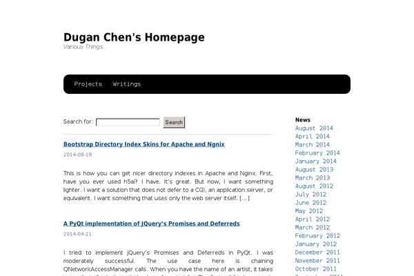 Readable theme site design template sample