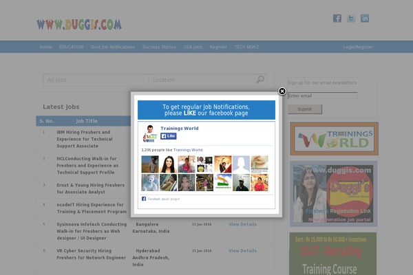 duggis.com site used Jobrollerv1.6.4