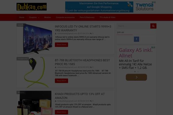 ProMax theme site design template sample