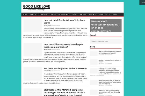 MH Magazine lite theme site design template sample