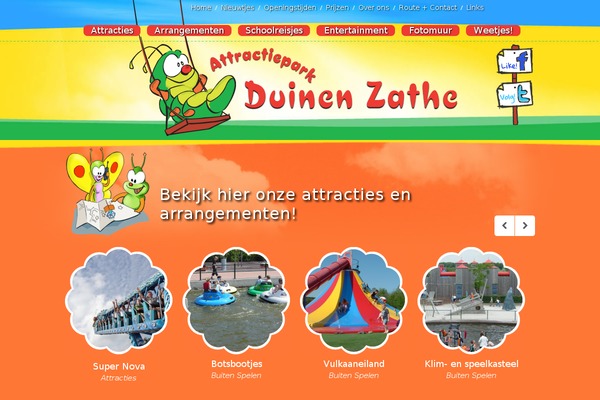Kids Zone theme site design template sample
