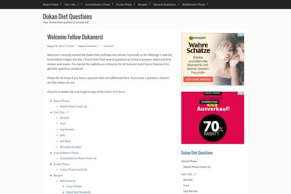 Infinity theme site design template sample