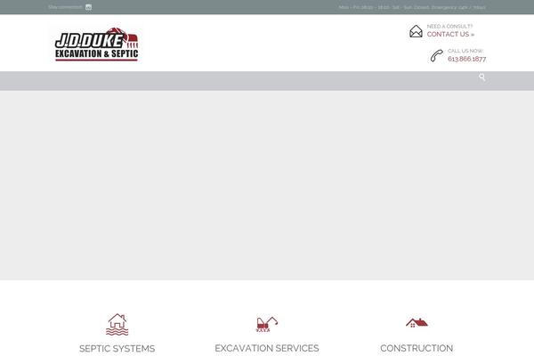 Construction theme site design template sample