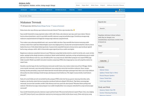 Core theme site design template sample