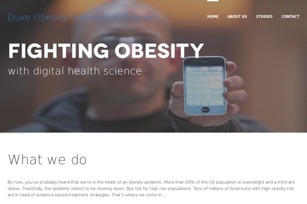 dukeobesity.org site used Cluster